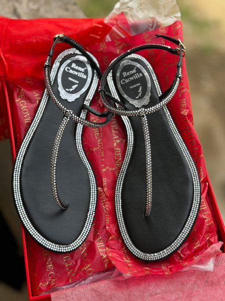 famous brand rene covila slipper
