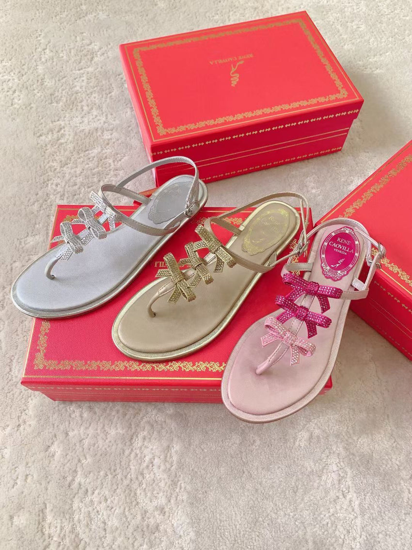 famous brand rene covila slipper
