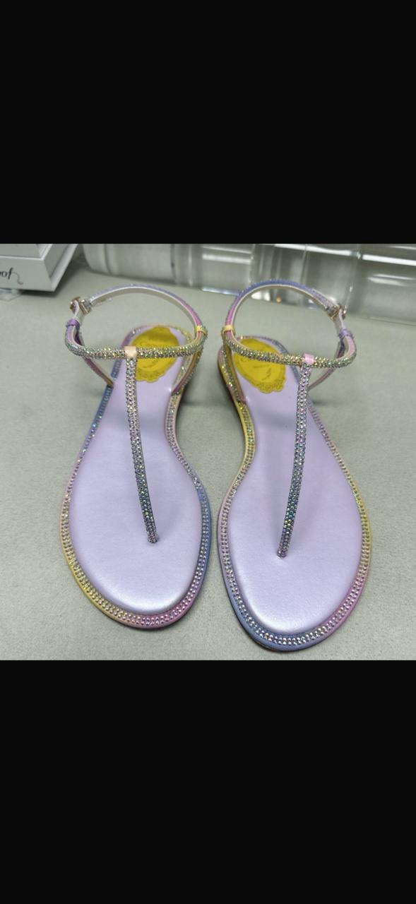 famous brand rene covila slipper