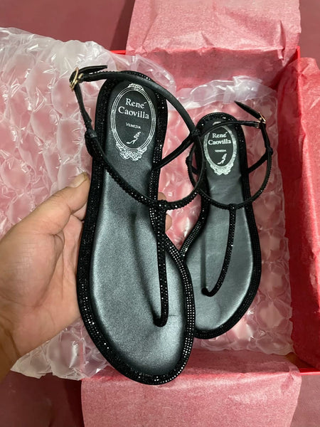 famous brand rene covila slipper