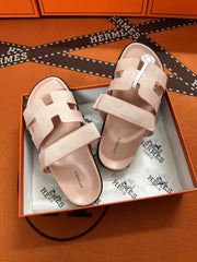 Hrms famous brand slipper suede leather