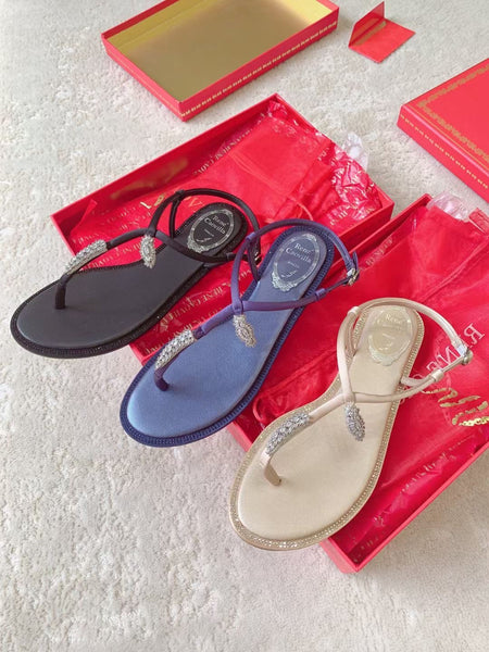 famous brand rene covila slipper