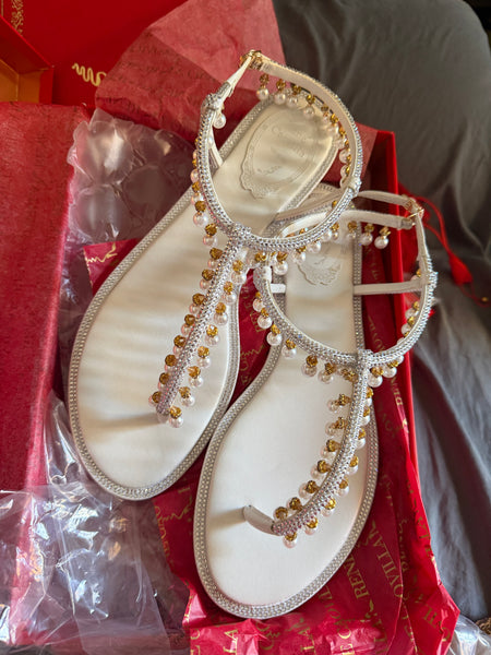famous brand rene covila slipper