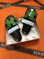 Hrms famous brand slipper suede leather