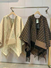 F BRAND CAP SHAWL